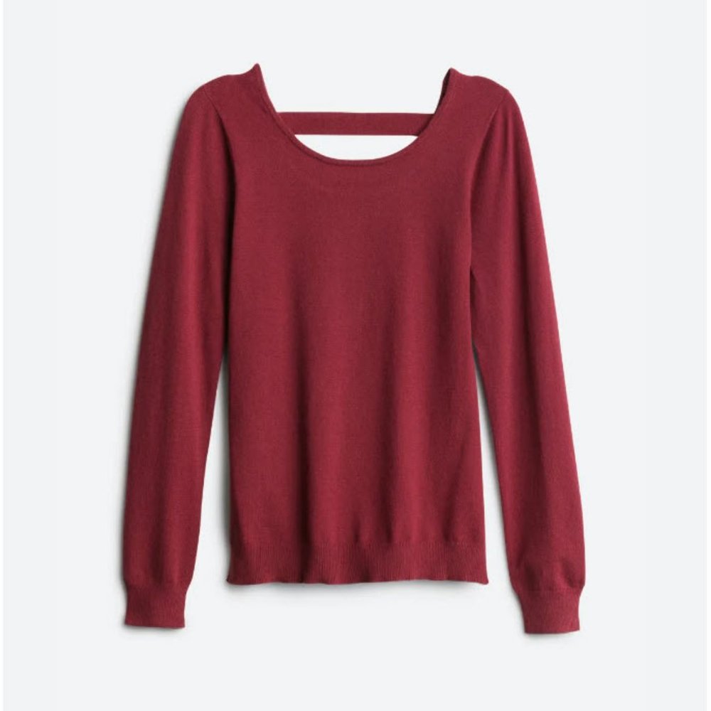 LOVE ELLIE Aleah Open Back Pullover Sweater - Size XS